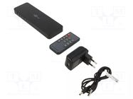 Switch; HDCP 2.2,HDMI 2.0; Input: DC socket,HDMI socket x4 GOOBAY
