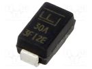 Diode: TVS; 400W; 30V; 9.9A; unidirectional; ±5%; SMA; reel,tape LITTELFUSE