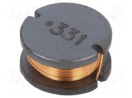 Inductor: wire; SMD; 330uH; 520mA; ±10%; Q: 12; Ø: 9.8mm; H: 5.8mm BOURNS