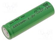 Re-battery: Ni-MH; AA; 1.2V; 2200mAh; Ø14.5x48.7mm JJJ