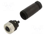 Connector: M12; plug; PIN: 5; female; 60V; straight; screw terminal PHOENIX CONTACT