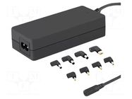Power supply: switching; 18.5VDC,; 3.5A; 65W; 220÷240VAC QOLTEC