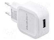 Power supply: switching; mains,plug-in,charger; 5VDC; 2.4A; 12W QOLTEC