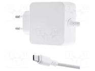 Power supply: switching; mains,plug-in; 5VDC,; 3A; 45W; Out: USB C QOLTEC