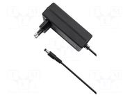 Power supply: switching; mains,plug-in; 5VDC; 5A; 25W; Out: 5,5/2,5 QOLTEC