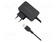 Power supply: switching; mains,plug-in; 20VDC; 2.25A; 45W QOLTEC