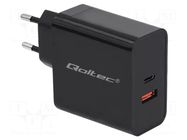 Power supply: switching; mains,plug-in,charger; 5VDC,; 3A; 63W QOLTEC