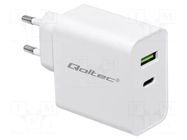 Power supply: switching; mains,plug-in,charger; 5VDC,; 3A; 45W QOLTEC