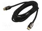 Cable; HDMI 1.4; HDMI plug,both sides; textile; 3m; black; 30AWG ART