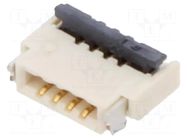 Connector: FFC/FPC; gold flash; SMT; 0.4A; 30V; PIN: 4; horizontal GCT