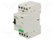 Contactor: 4-pole installation; 25A; 230VAC; NC x2 + NO x2 ISKRA