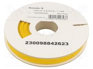 Heat shrink sleeve; glueless; 2: 1; 9.5mm; L: 13m; yellow WEIDMÜLLER