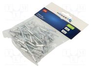 Rivet; aluminium; Rivet diam: 4.8mm; L.rivet: 15mm; 50pcs. HÖGERT TECHNIK