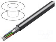 Wire; 10x22AWG; RS232; stranded; Cu; Insulation: PVC; chrome; 30m BELDEN