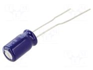 Capacitor: electrolytic; THT; 330uF; 10VDC; Ø6.3x11.2mm; ±20%; M-A PANASONIC