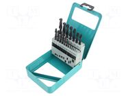 Drill set; for metal; high speed steel; metal case; HSS PRO IRWIN