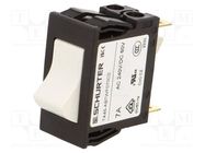 Circuit breaker; Urated: 240VAC; 60VDC; 7A; DPST; Poles: 2; SNAP-IN SCHURTER