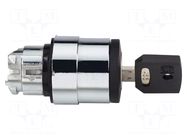 Switch: rotary with key; 22mm; Stabl.pos: 3; black; none; IP66 SCHNEIDER ELECTRIC
