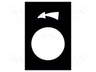 Label; black; Button marking: arrow; control cassette; 30x40mm SCHNEIDER ELECTRIC