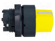 Switch: rotary; 22mm; Stabl.pos: 2; yellow; none; IP66; prominent SCHNEIDER ELECTRIC