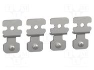 Wall mounting element; stainless steel; 4pcs. 