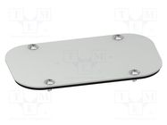 Cable gland plate; steel; W: 140mm; L: 400mm; Spacial S3D SCHNEIDER ELECTRIC