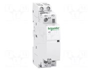 Contactor: 2-pole installation; 25A; 220÷240VAC; NC x2; IP20; 500V SCHNEIDER ELECTRIC