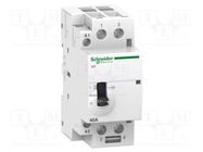 Contactor: 2-pole installation; 40A; 24VAC; NO x2; IP20; -5÷60°C SCHNEIDER ELECTRIC