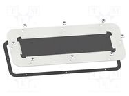 Cable gland plate; steel; W: 130mm; L: 445mm; Spacial S3D SCHNEIDER ELECTRIC