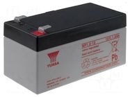 Re-battery: acid-lead; 12V; 1.2Ah; AGM; maintenance-free YUASA