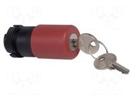 Switch: emergency stop with key; 22mm; Harmony XAC; mushroom SCHNEIDER ELECTRIC