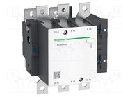 Contactor: 3-pole; NO x3; 220VAC; 185A; for DIN rail mounting SCHNEIDER ELECTRIC