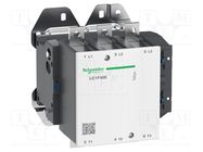 Contactor: 3-pole; NO x3; 400A; on panel,for DIN rail mounting SCHNEIDER ELECTRIC