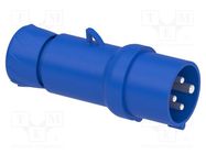 Connector: AC supply; plug; male; 16A; 380/415VAC; IEC 60309; IP44 SCHNEIDER ELECTRIC