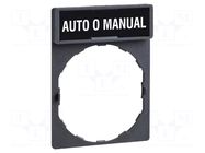 Description label; 22mm; Harmony XB4; black; plastic; Dim: 30x40mm SCHNEIDER ELECTRIC