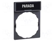 Description label; 22mm; Harmony XB4; plastic; Dim: 30x40mm SCHNEIDER ELECTRIC