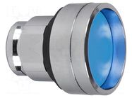 Switch: push-button; 22mm; Stabl.pos: 1; blue; none; IP66; concave SCHNEIDER ELECTRIC