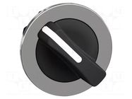 Switch: rotary; 30mm; Stabl.pos: 2; black; none; IP66; witout symbol SCHNEIDER ELECTRIC