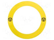 Label; Harmony XB4; yellow; Ø90mm; for emergency button SCHNEIDER ELECTRIC