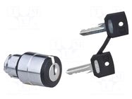Switch: rotary with key; 22mm; Stabl.pos: 3; black; none; IP66 SCHNEIDER ELECTRIC