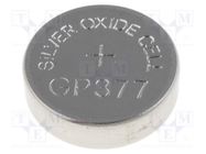 Battery: silver; 1.55V; coin,R626,SR626,SR66; non-rechargeable GP