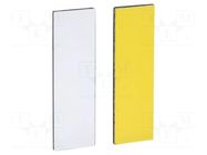 Label; Harmony XB4; white,yellow; 8x27mm SCHNEIDER ELECTRIC