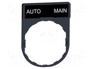 Description label; 22mm; Harmony XB4; black; plastic; Dim: 30x40mm SCHNEIDER ELECTRIC