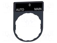 Description label; 22mm; Harmony XB4; black; plastic; Dim: 30x40mm SCHNEIDER ELECTRIC