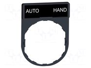 Description label; 22mm; Harmony XB4; black; plastic; Dim: 30x40mm SCHNEIDER ELECTRIC