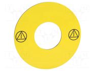 Warning plate; 16mm; Harmony XB6 SCHNEIDER ELECTRIC
