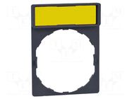 Bezel with description label; 16mm; Harmony XB6 SCHNEIDER ELECTRIC