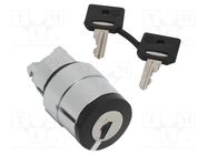 Switch: rotary with key; 22mm; Stabl.pos: 2; black; none; IP66 SCHNEIDER ELECTRIC