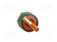 Switch: rotary; 22mm; Stabl.pos: 1; orange; LED; IP66; prominent SCHNEIDER ELECTRIC