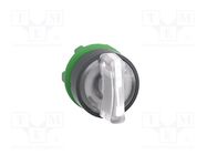 Switch: rotary; 22mm; Stabl.pos: 2; white; LED; IP66; prominent SCHNEIDER ELECTRIC